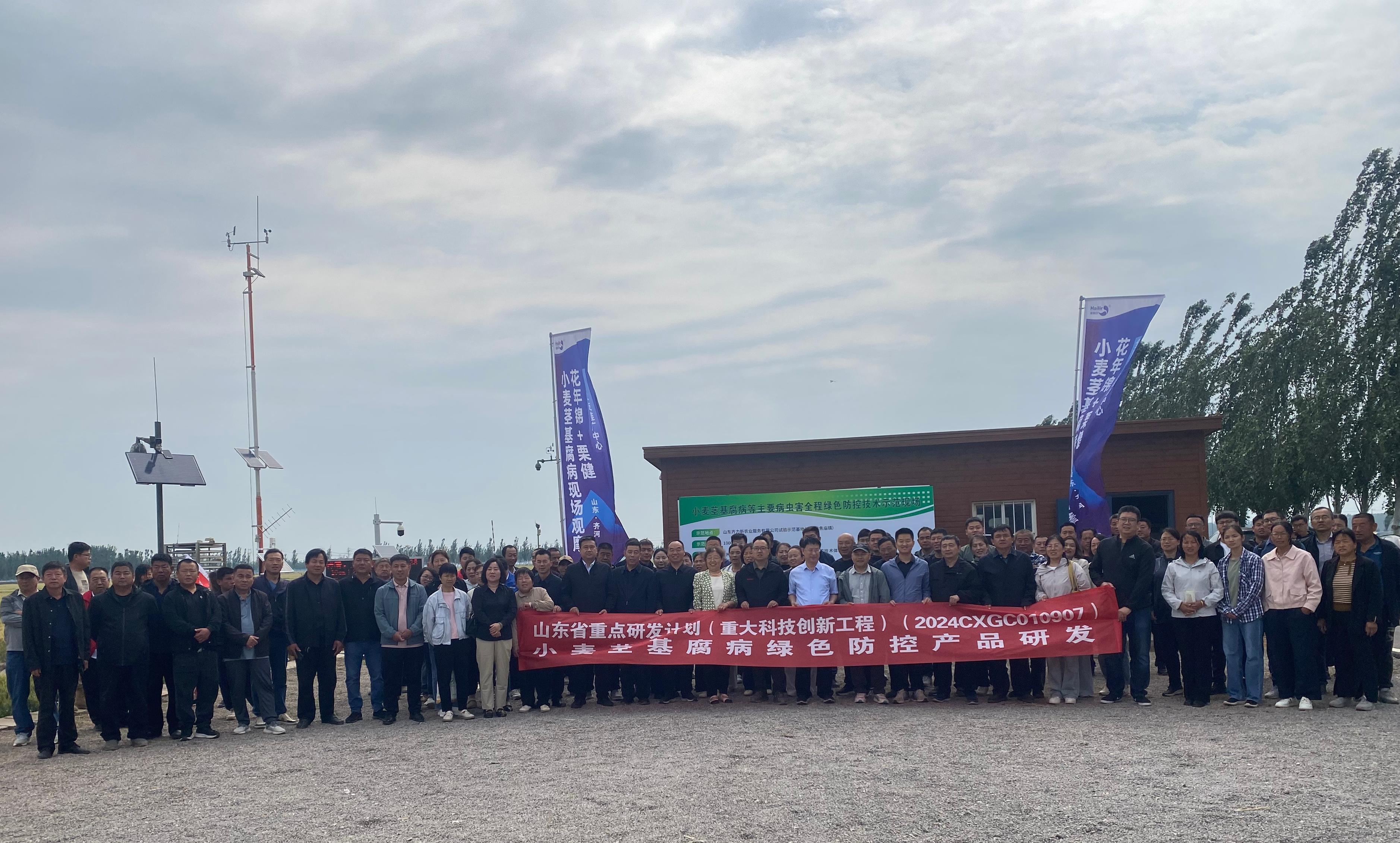 小麦茎基腐病等主要病虫害全程绿色防控技术示范现场观摩会在齐河成功举办