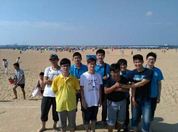 山东赏金国际组织新项目大学生参观滨海金沙滩